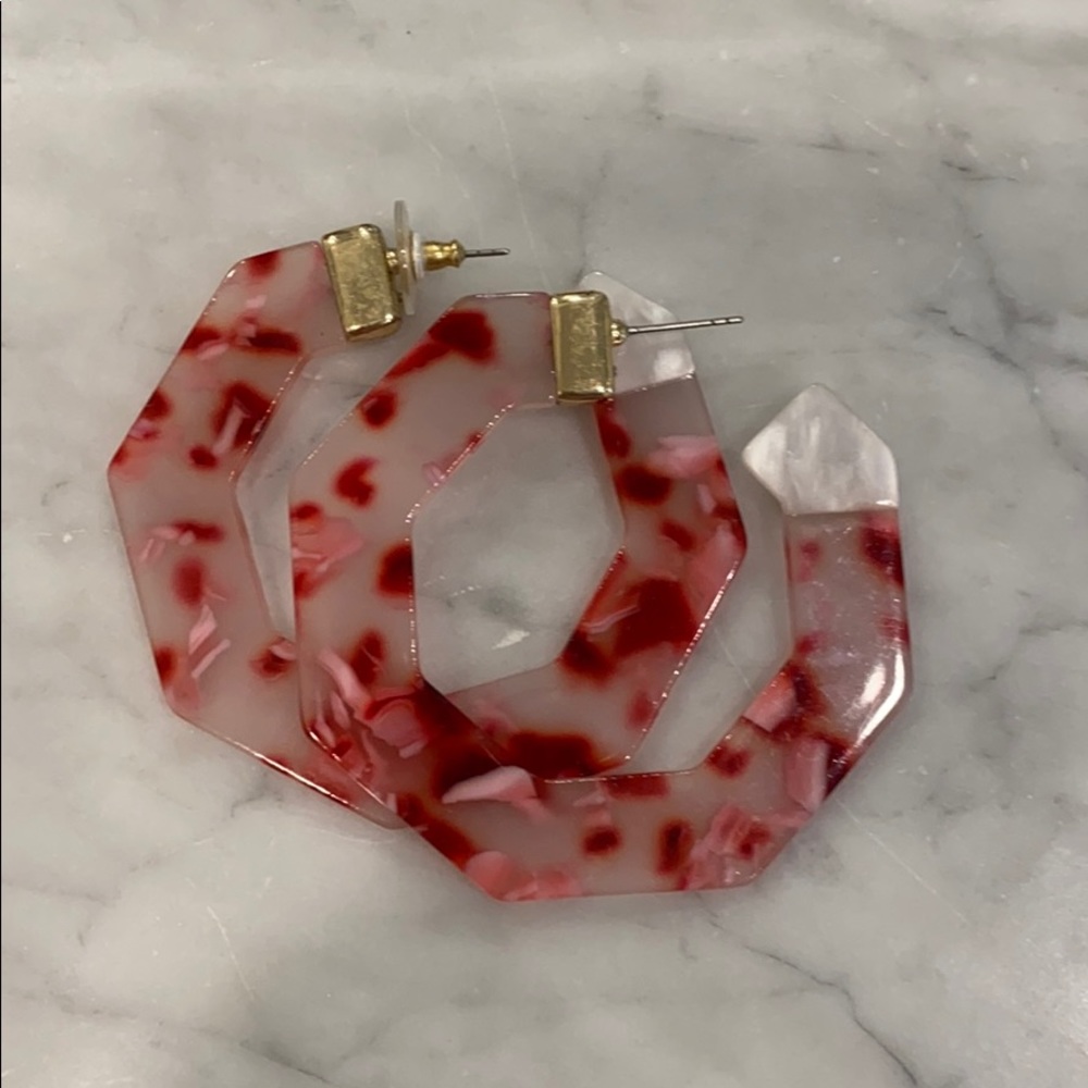 bauble bar red hoops